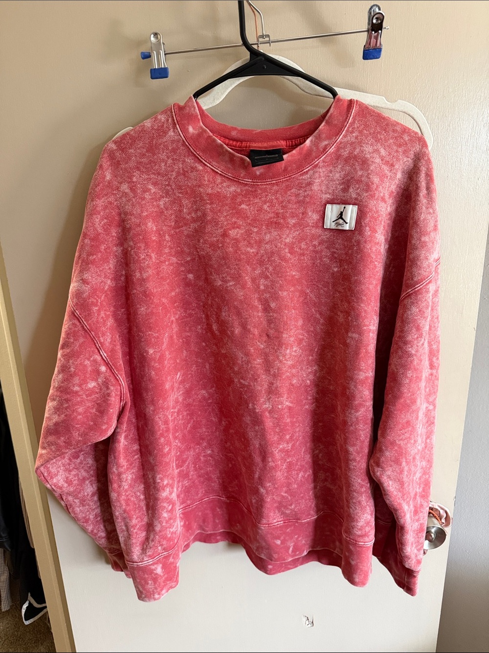 Jordan Mineral-Wash Red Crewneck Sweatshirt